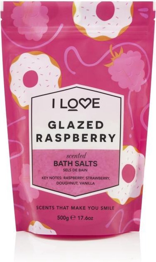 I Love Scents Bath salts glazed raspberry | bol