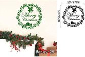 3D Sticker Decoratie DIY Home Decor Sneeuwvlok Klokken en Sneeuwpop Kerstbal Muurstickers Raamdecoratie Verwijderbare raamstickers - Merry25 / Small