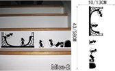 3D Sticker Decoratie Familie Baby Muis Gat Muurstickers voor kinderen Kamers Decals Vinyl Wall Art decoratie Home Vintage muurschildering Kerstdecoratie - Mice2 / Small