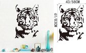 3D Sticker Decoratie Het nieuwe dier Luipaard Creatieve persoonlijkheid Decoratieve vinyl muurstickers Tiger Muurtattoo Art Mural Home Decor - Tiger8 / Large