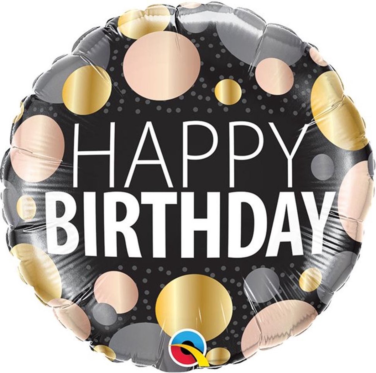 ‘Happy Birthday’ Stippen Metallic - 45 Centimeter