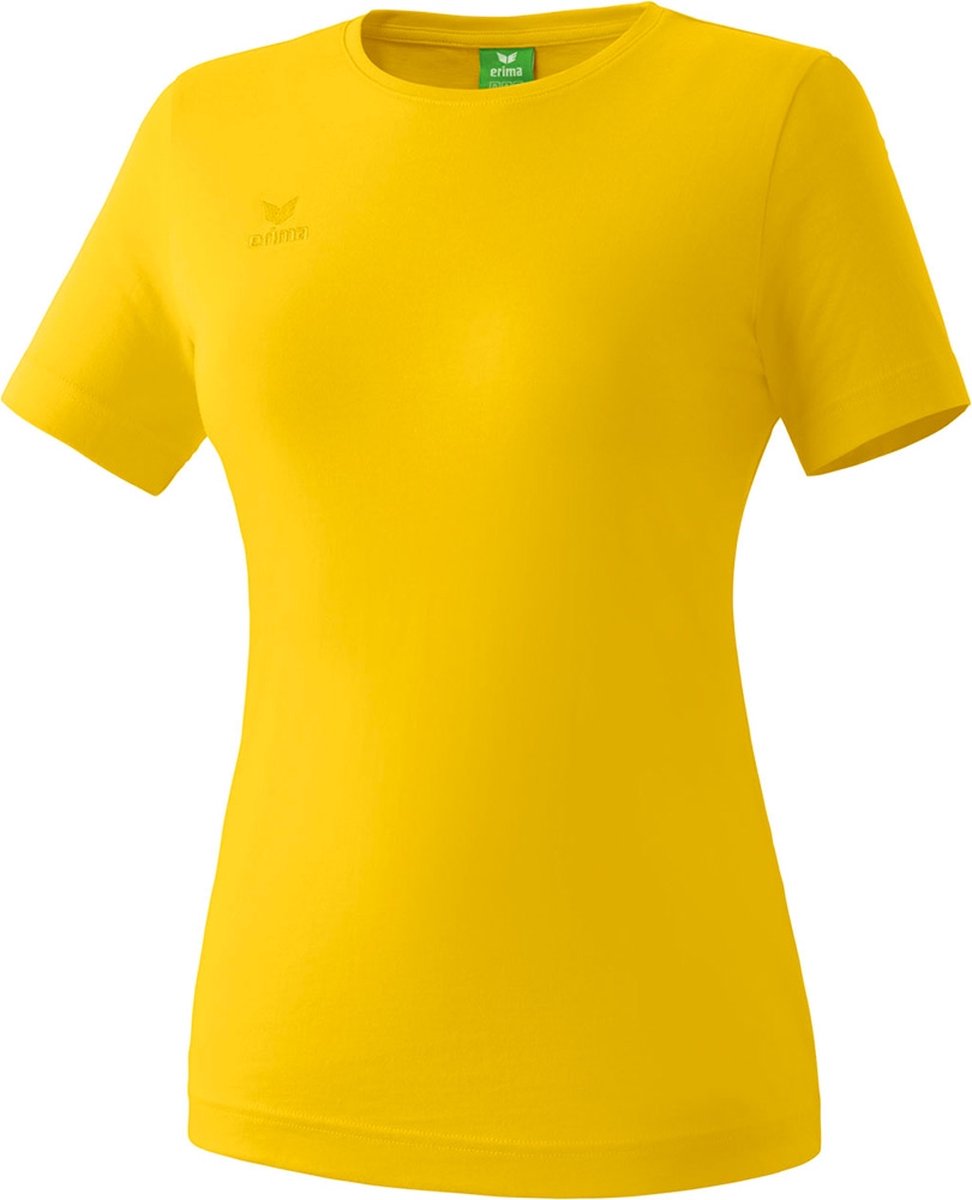 Erima Teamsport T-Shirt Dames - Geel | Maat: 38