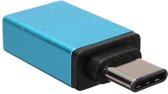 USB 3.1 Type C naar USB 3.0 OTG Adapter voor o.a. iPhone, Macbook en Chromebook - Blauw