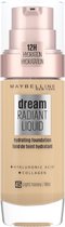 Maybelline Dream Radiant Liquid - 45 Light Honey - Foundation Geschikt voor de Droge Huid met Hyaluronzuur - 30 ml