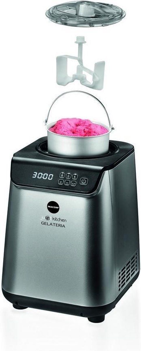 Macom 872 ijsmachine Compressie-ijsmachine 1,2 l 135 W Zwart, Zilver van Merkloos — afbeelding 4