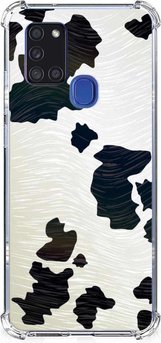 Samsung Galaxy A21s Case Anti-shock Koeienvlekken