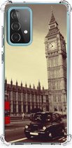 Smartphonehoesje Geschikt voor Samsung Galaxy A52 4G/5G Telefoon Hoesje met doorzichtige rand Londen City