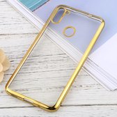 Voor Samsung Galaxy A11 ultradunne beplating TPU beschermende zachte hoes (goud)