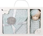 Interbaby Deken En Knuffeldoek 110 X 80 Cm Fleece Groen