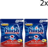 Finish All in 1 Max Citroen Vaatwastabletten - 85 Stuks x2