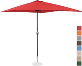 Uniprodo Grote parasol - rood - rechthoekig - 200 x 300 cm