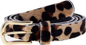 Elvy Fashion - Skin Belt Women 20401 - Black Leopard - Size 85
