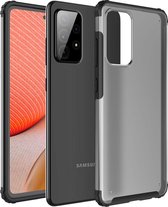 Samsung Galaxy A72 Hoesje - Mobigear - Shockproof Serie - Hard Kunststof Backcover - Zwart - Hoesje Geschikt Voor Samsung Galaxy A72