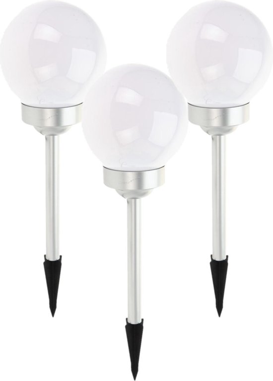 Relaxdays solar tuinlampen, set van 10, tuinlantaarns met grondpen, 42,5 x 10 cm, led tuinverlichting, zwart/transparant