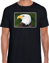 Dieren shirt met arenden foto - zwart - voor heren - roofvogel / zeearend vogel cadeau t-shirt - kleding S