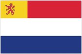 Vlag Nederland met inzet Zuid-Holland 120x180cm