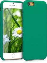 kwmobile telefoonhoesje voor Apple iPhone 6 / 6S - Hoesje met siliconen coating - Smartphone case in smaragdgroen