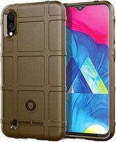 Schokbestendig, robuust schild, beschermend siliconen hoesje met volledige dekking voor Galaxy M10 (bruin)