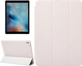 Horizontale flip-case in effen kleur met houder voor drie vouwen en wek- / slaapfunctie voor iPad Pro 9,7 inch (wit)