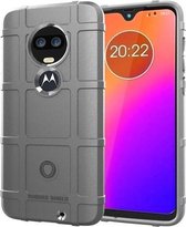 Volledige dekking schokbestendige TPU-hoes voor Motorola Moto G7 (grijs)