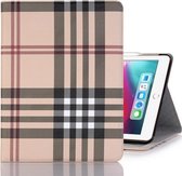 Geruite textuur horizontaal Flip PU lederen hoes voor iPad Pro 12,9 inch (2018), met houder & kaartsleuven en portemonnee (wit)