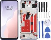 Lcd-scherm en digitizer volledige montage met frame voor Huawei Nova 7 SE (zilver)