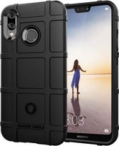 Volledige dekking schokbestendige TPU-hoes voor Huawei P20 Lite / Nova 3e (zwart)