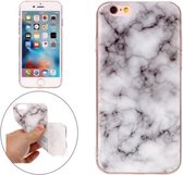 Voor iPhone 6s Plus & 6 Plus wit marmeren patroon zachte TPU beschermhoes