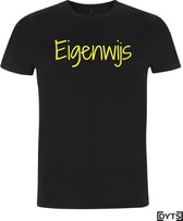 T-shirt | Karaktereigenschappen | Eigenwijs02 - fluor yellow, M, Heren