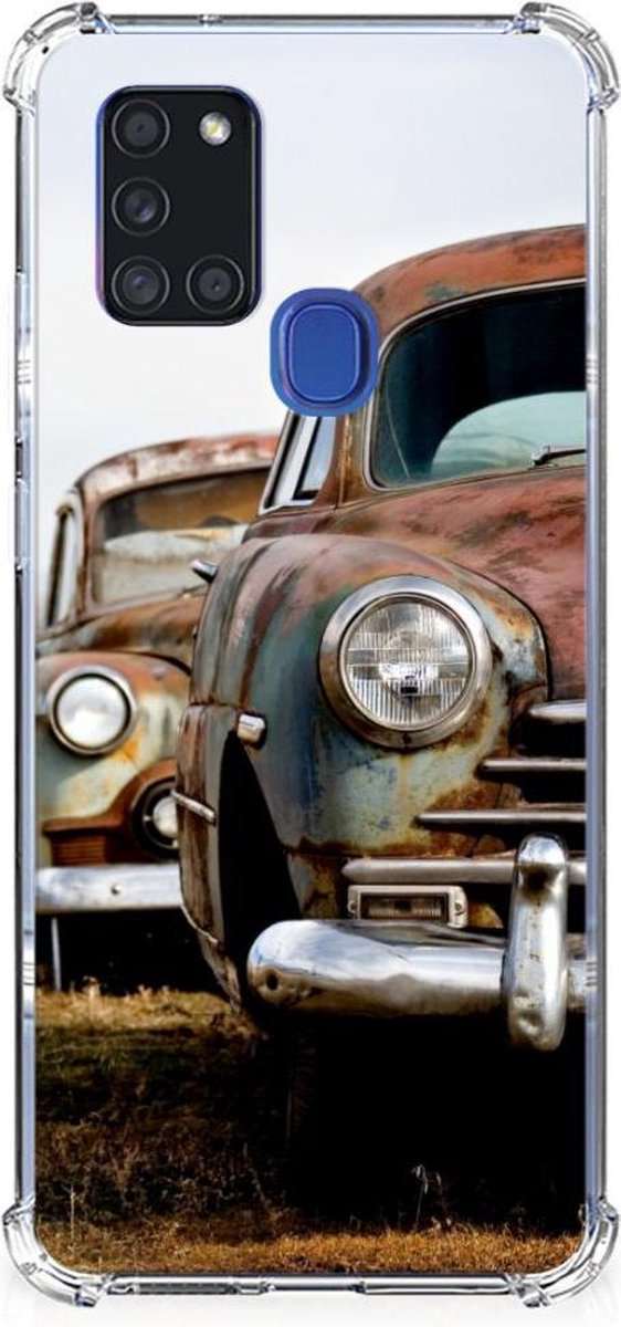 Samsung Galaxy A21s Anti-shock Hoesje met foto Vintage Auto