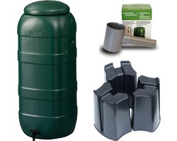 Regenton Rainsaver - Groen 100 L + Voet + Vulautomaat