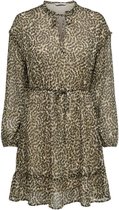 Only Dames ONLMARGUERITE L/S DRESS WVN Groen - Maat M