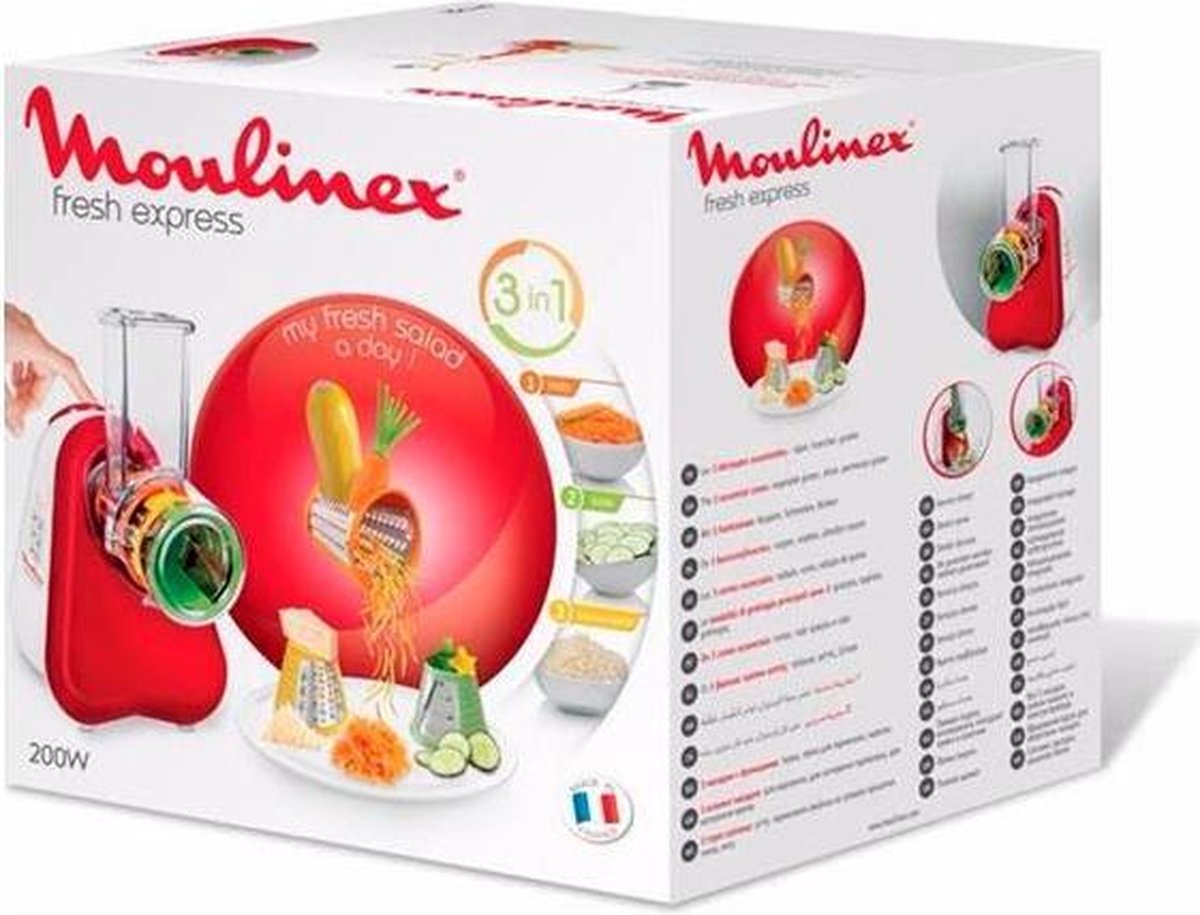 Moulinex Fresh Express 3 in 1 DJ753510 - Snij- en raspapparaat | bol.com