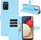 Book Case - Samsung Galaxy A02s Hoesje - Lichtblauw