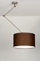 Lumidora Hanglamp 30006 - E27 - Bruin - Stof - ⌀ 45 cm