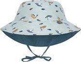 Lässig - Omkeerbare UV Bucket hoed voor baby's - Boot - Mint - maat 9-12M (48-49CM)