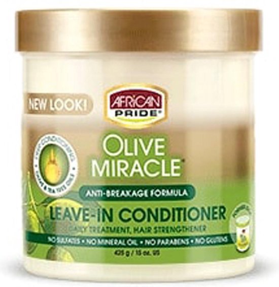 African Pride Leave-In Conditioner Creme Olive Miracle 443 ml