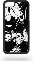 Abstract black and white art Telefoonhoesje - Apple iPhone 7 / 8 / SE2