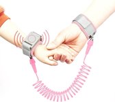 Happywalk Kids Safety Anti Lost Wrist Link Trekkabel met inductieslot, lengte: 2 m (roze)