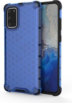 Voor Galaxy S20 + schokbestendig Honeycomb PC + TPU-beschermhoes (blauw)