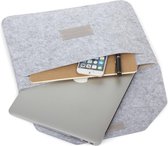 11,6 inch universele mode zachte hoes tas tablet laptop vilt tas voor MacBook Air 11,6 inch, afmeting: 33x22x1cm (grijs)