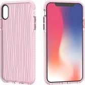 Rimpelingen patroon TPU beschermhoes voor iPhone XS Max (roze)