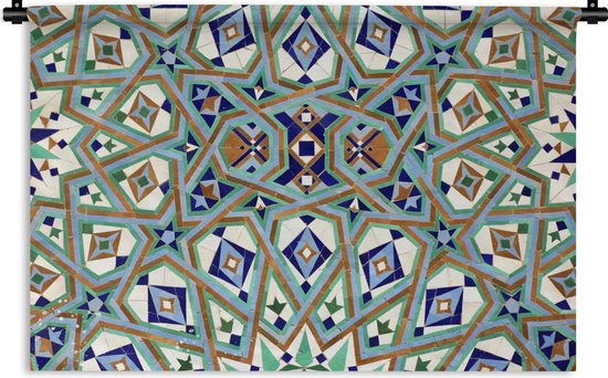 produceren Gek Likken Wandkleed Marokkaanse mozaïek - Een Marokkaanse Mozaïekmuur waar de figuren  veel door... | bol.com