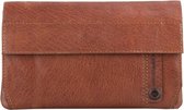 Spikes & Sparrow Dames portemonnee Bronco Leer - cognac