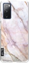 Casetastic Samsung Galaxy S20 FE 4G/5G Hoesje - Softcover Hoesje met Design - Pink Marble Print
