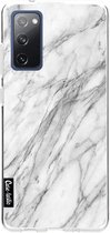 Casetastic Samsung Galaxy S20 FE 4G/5G Hoesje - Softcover Hoesje met Design - Marble Contrast Print