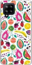 Casetastic Samsung Galaxy A42 (2020) 5G Hoesje - Softcover Hoesje met Design - Tropical Fruits Print