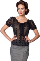 Belsira Blouse -S- Vintage Zwart