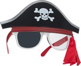 dressforfun - Pretbril piraat met hoofdband - verkleedkleding kostuum halloween verkleden feestkleding carnavalskleding carnaval feestkledij partykleding - 302783