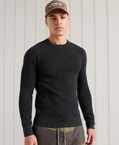 Superdry Heren Trui Geverfde Academy trui met ronde hals
